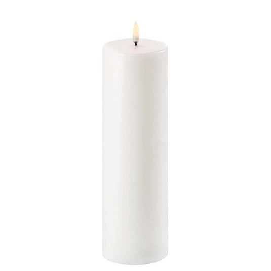 Pillar Candle LED 7,8x25 cm Nordic White - Uyuni Lighting