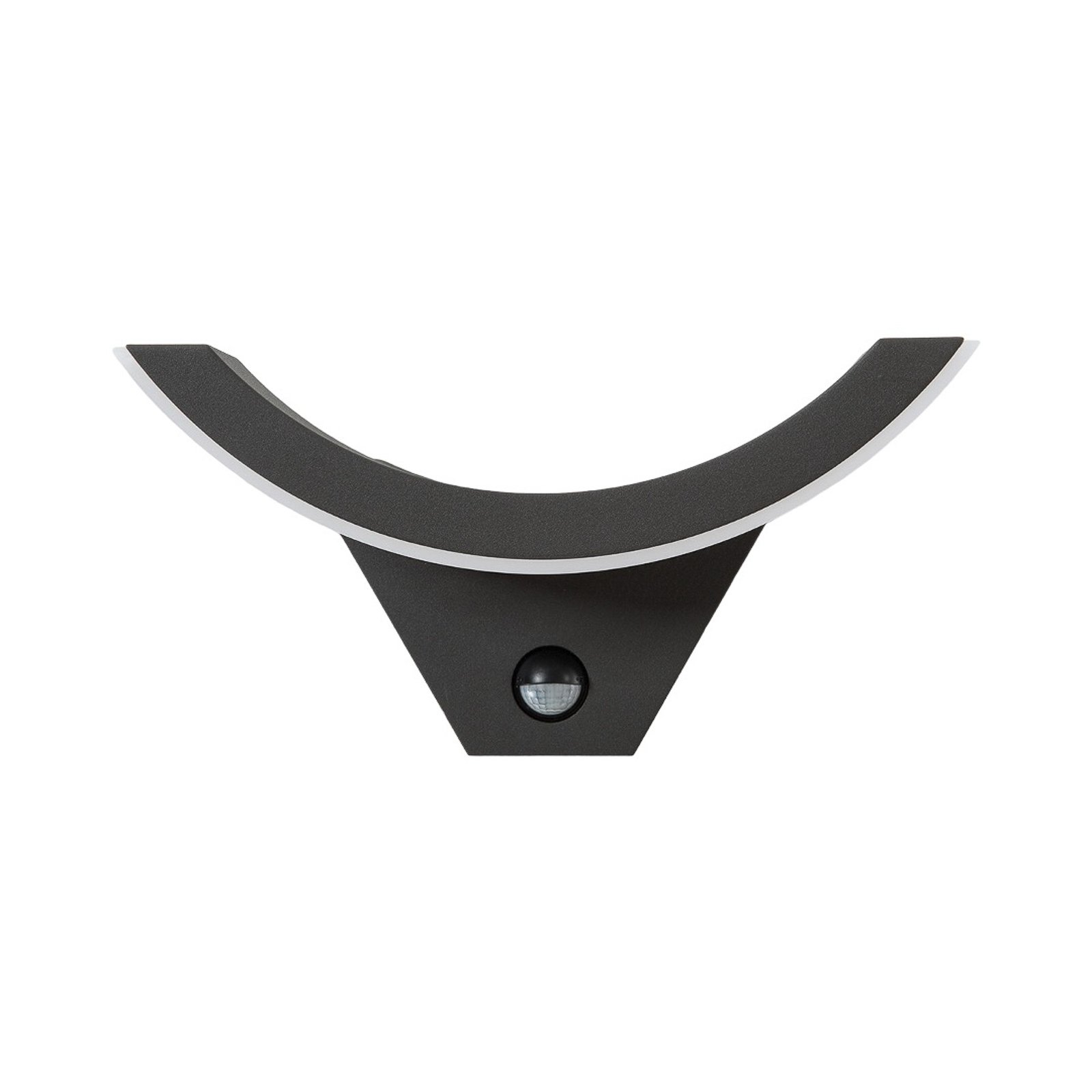 Half Aplique Pared Exterior w/Sensor Graphite - Lucande