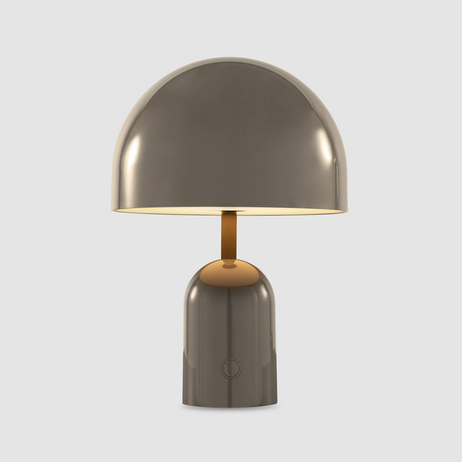 Tom Dixon Lampa stołowa LED Bell Portable, taupe, 28 cm