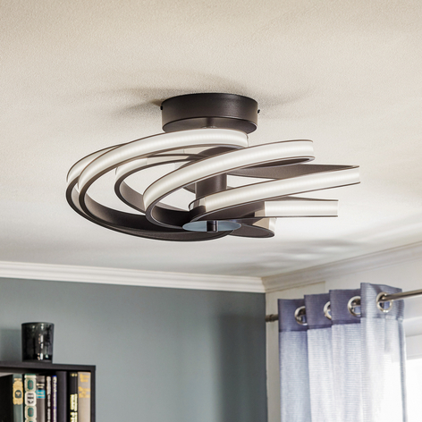Zoya – moderne LED-taklampe, svart