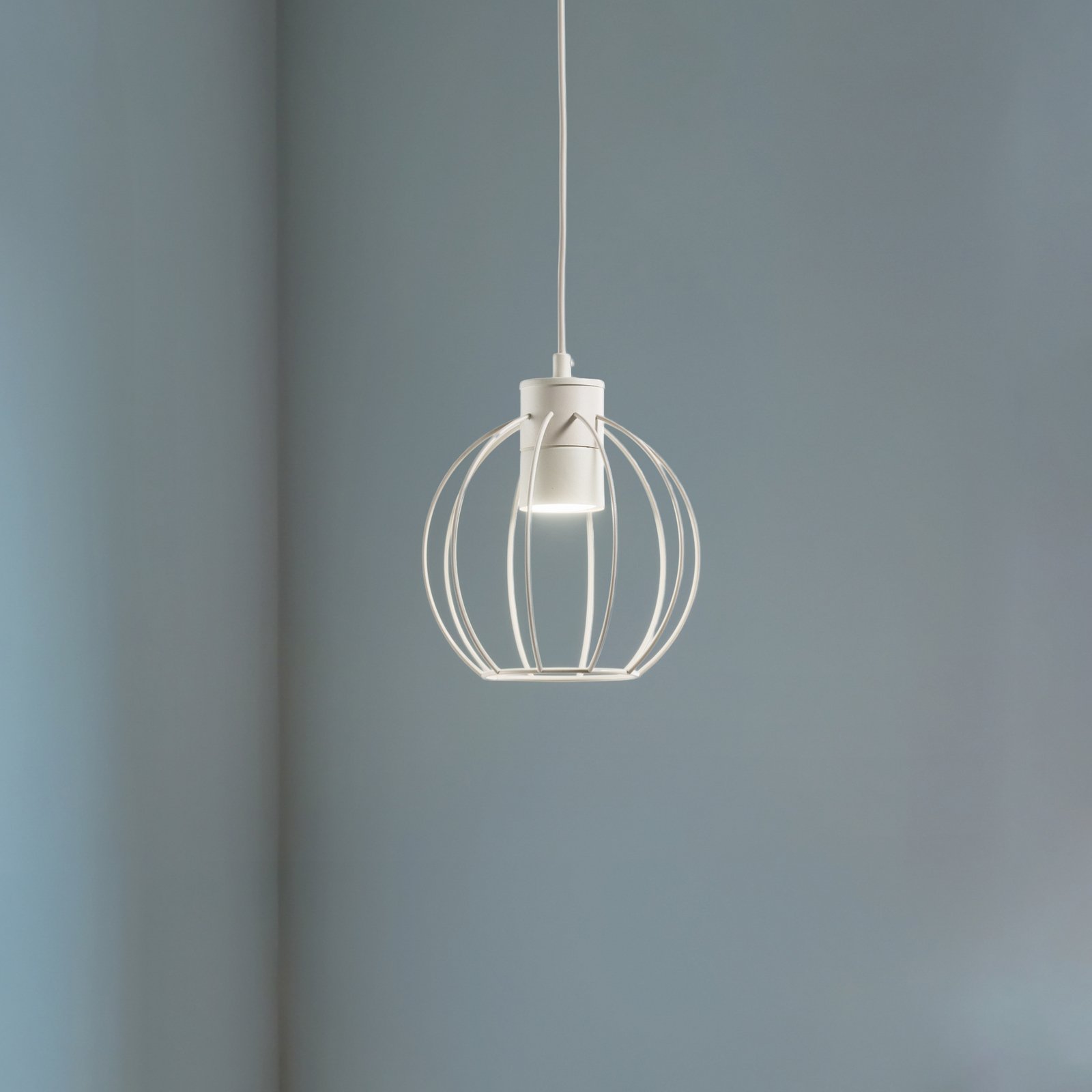 STARLIGHT hanging light, cream white, 1-bulb, Ø 18 cm, metal STARLIGHT hanging light, cream white, 1-bulb, Ø 18 cm, metal