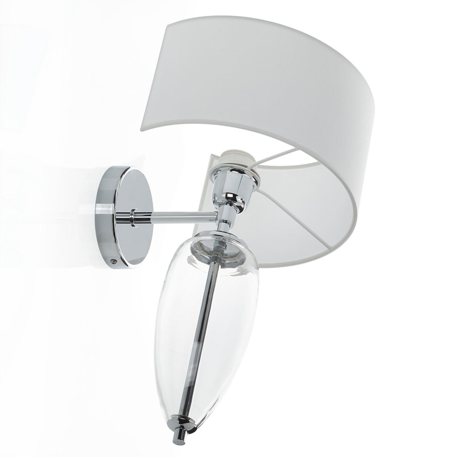 Show Ogiva wall lamp with clear glass element