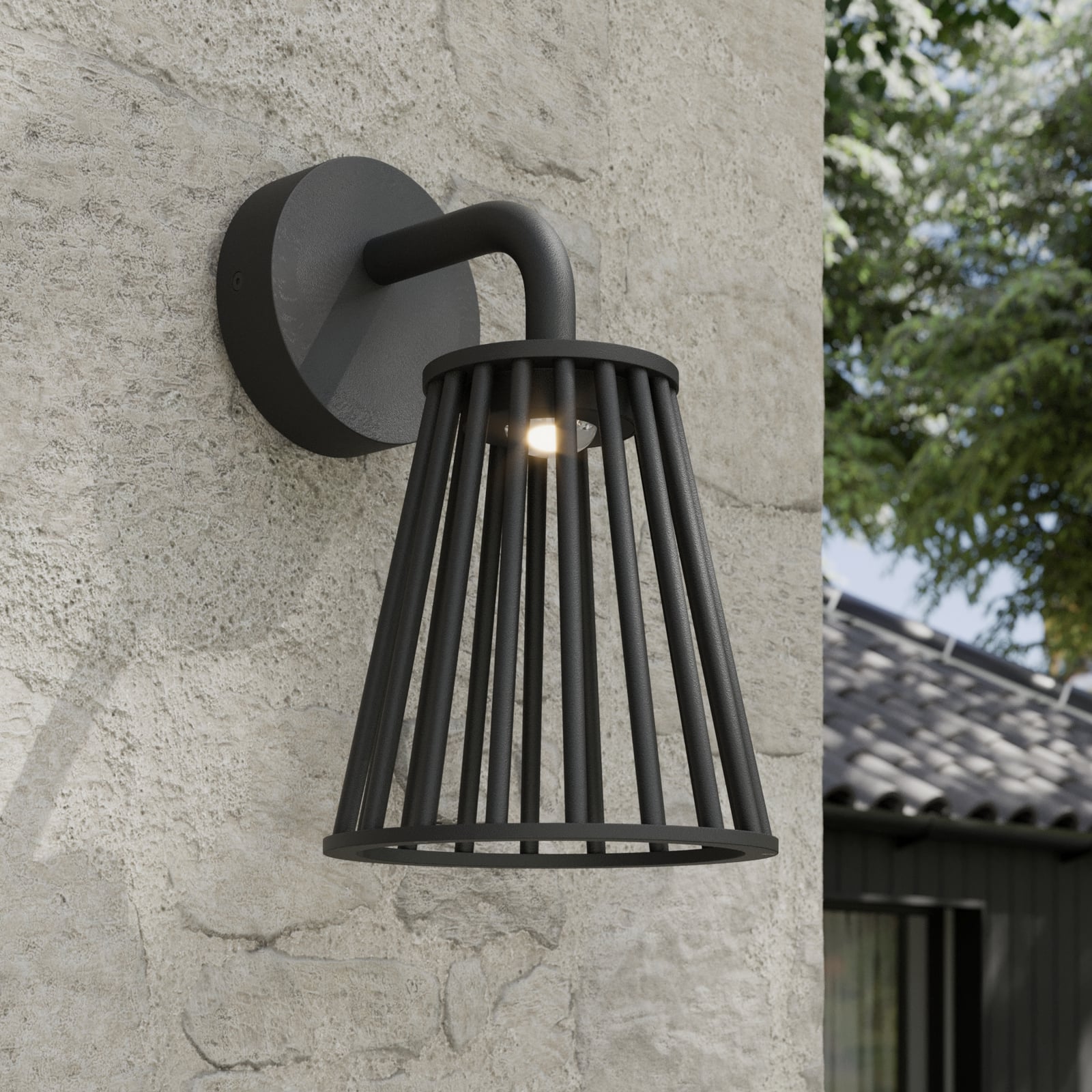 UDGÅET - Miray LED Vanjski Zidna lampa tamno Siva - Lucande