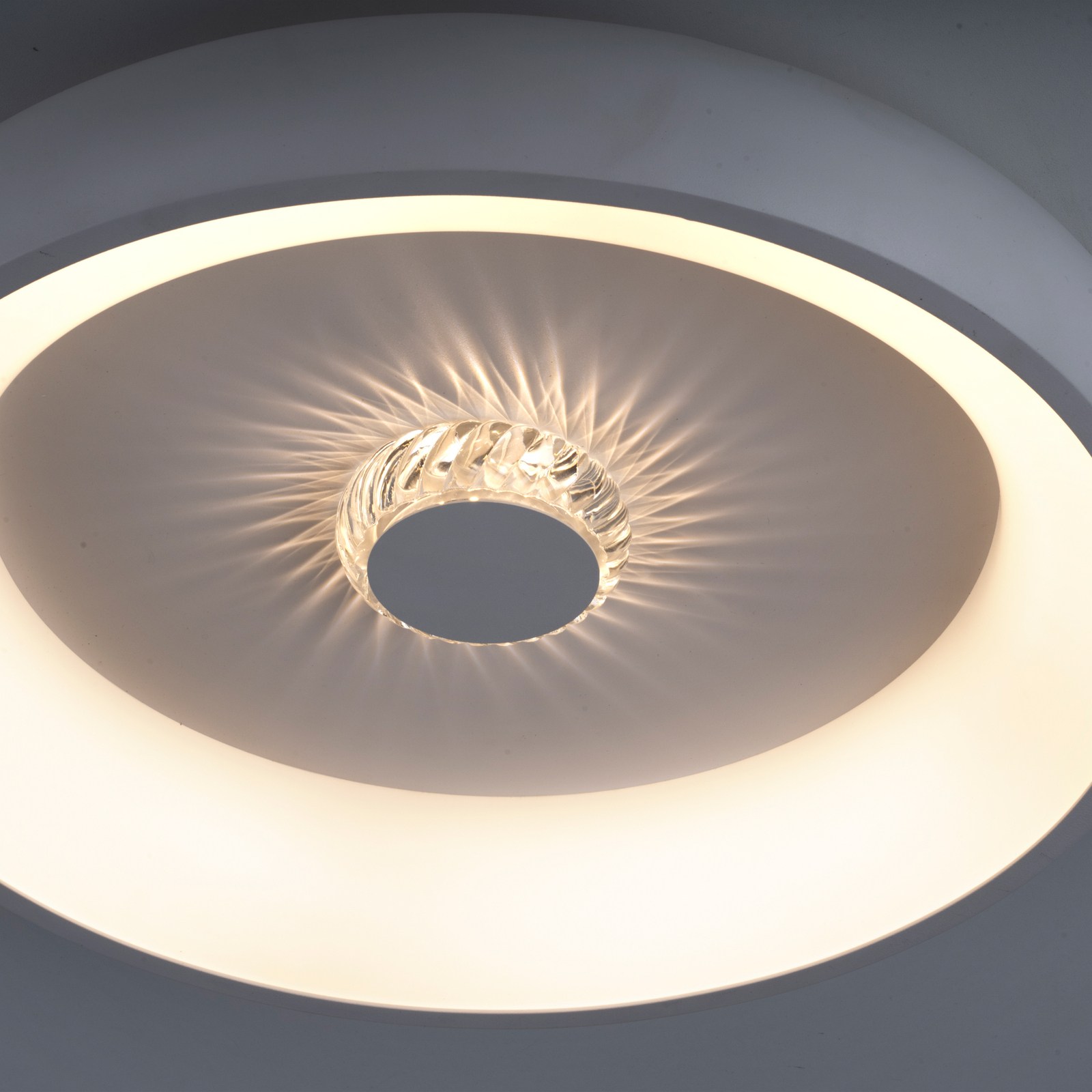 Φωτιστικό οροφής Vertigo LED, CCT, Ø 46,5 cm, λευκό