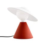 Lampada da tavolo LED Fante, rossa, 2.700 K - Stilnovo
