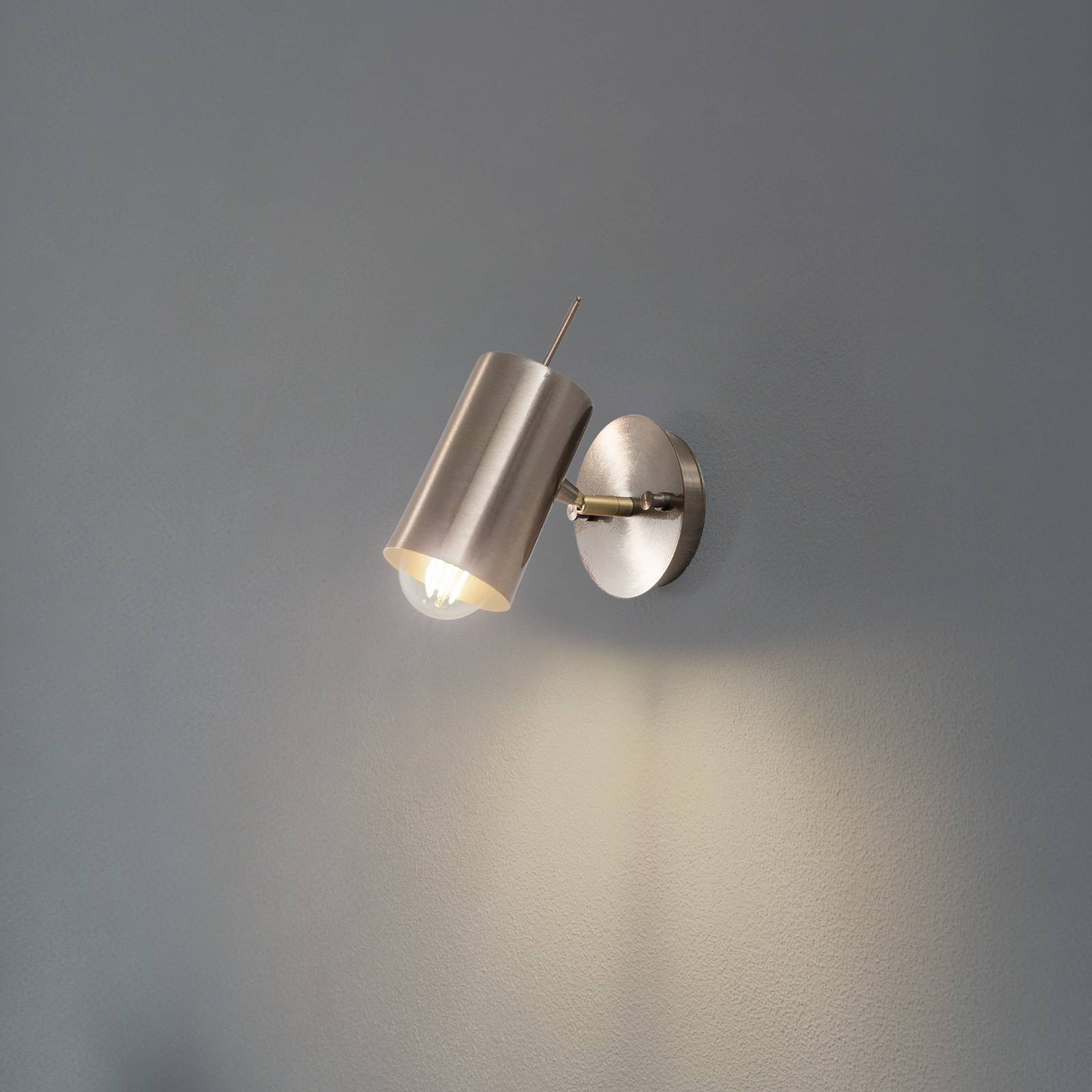 Wandleuchte Kem, messing, Metall, Höhe 23 cm, E27 günstig online kaufen