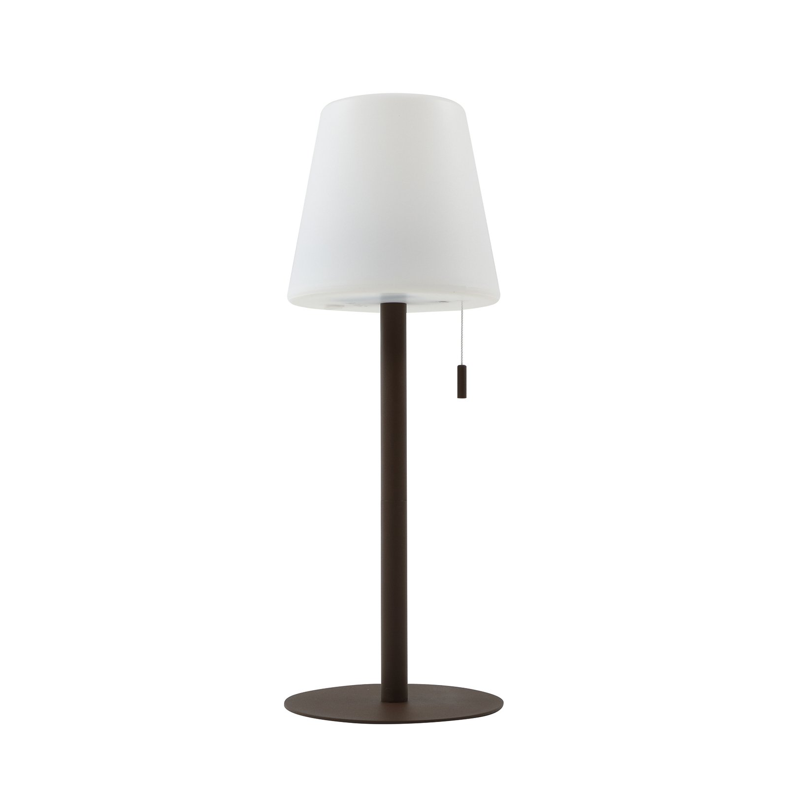 Lindby Azalea LED rechargeable lamp tunable white, brown