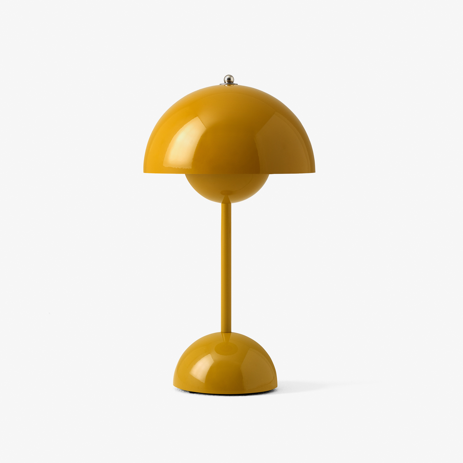 &Tradition LED-uppladdningsbar bordslampa Flowerpot VP9, senapsgul