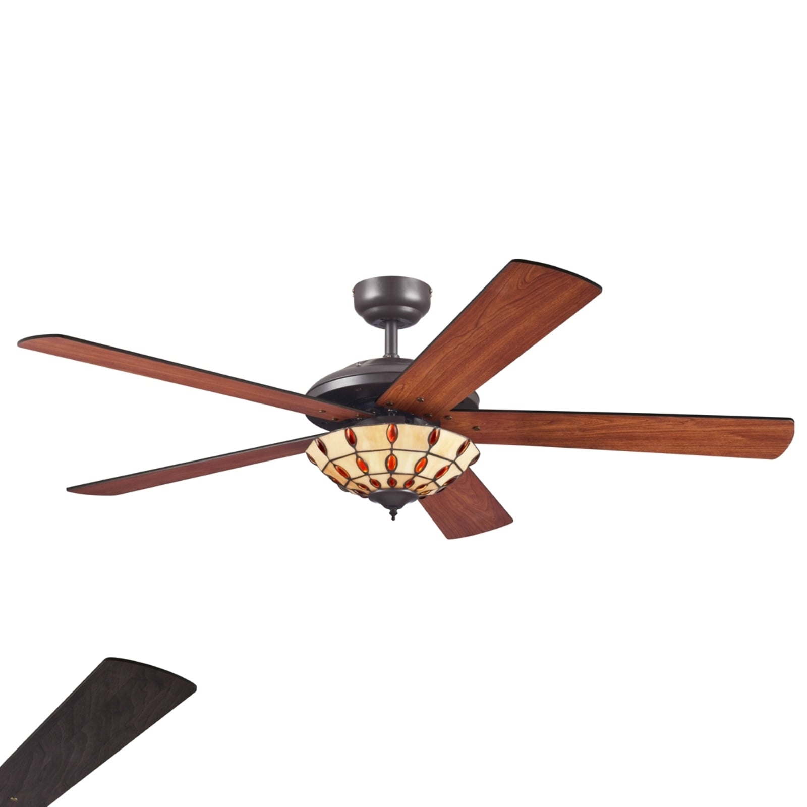 Ventilateur de plafond Comet T avec luminaire Tiffany - Westinghouse Ventilateur de plafond Comet T avec luminaire Tiffany - Westinghouse