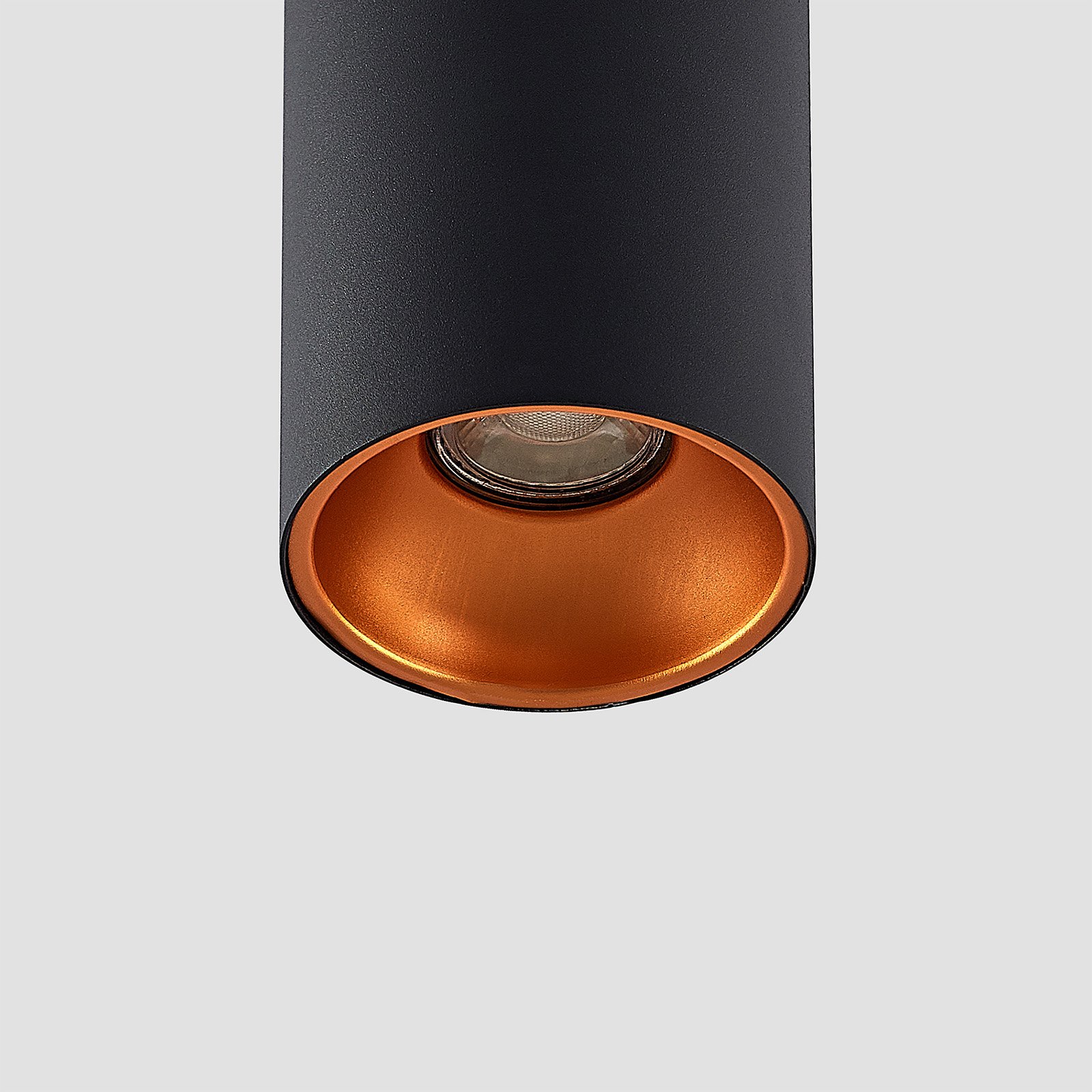 "Arcchio Hinka" lubinis šviestuvas, apvalus, 25,4 cm, juodas