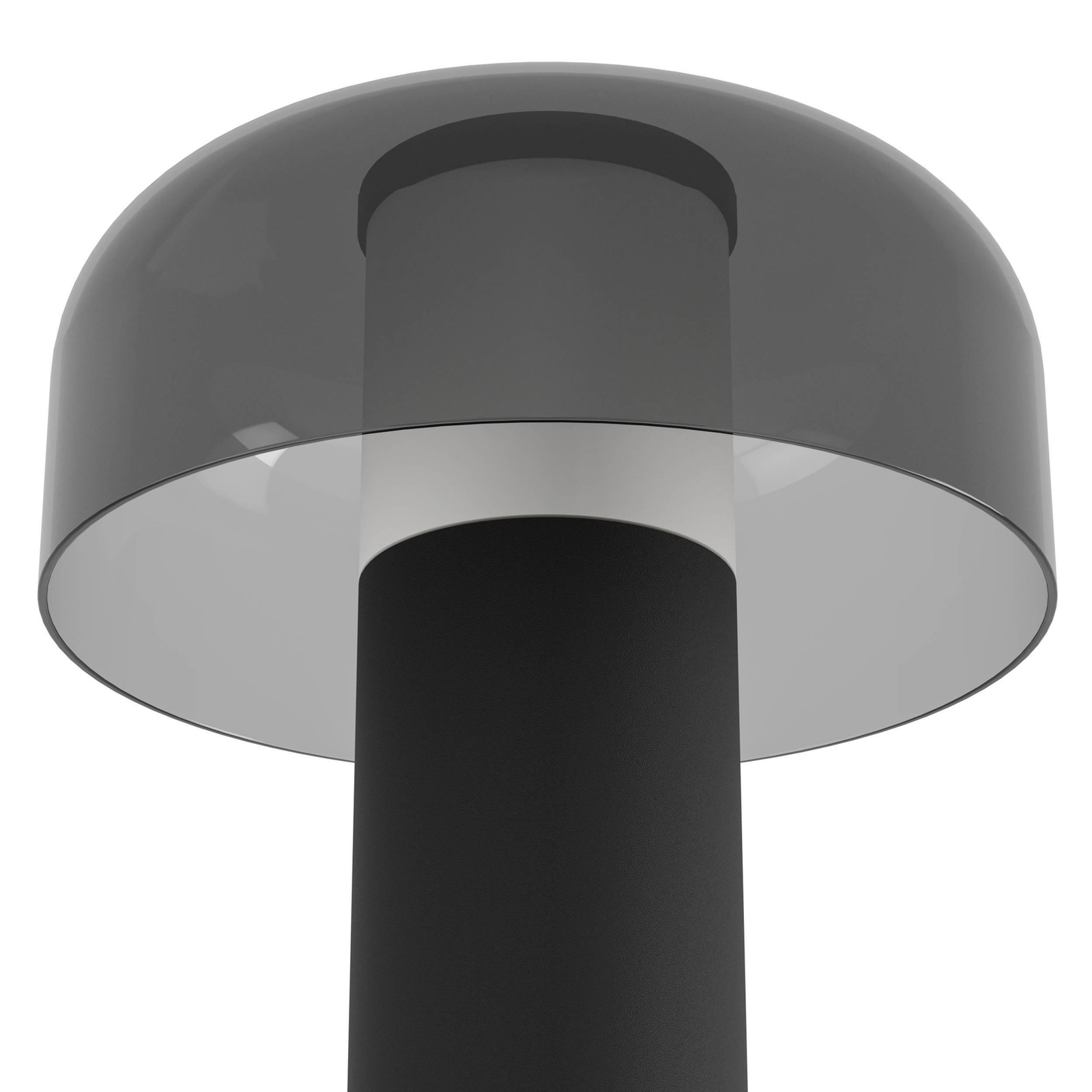 Lampe de table LED à accu Ponente, Ø 16 cm, noir, CCT, intensité variable