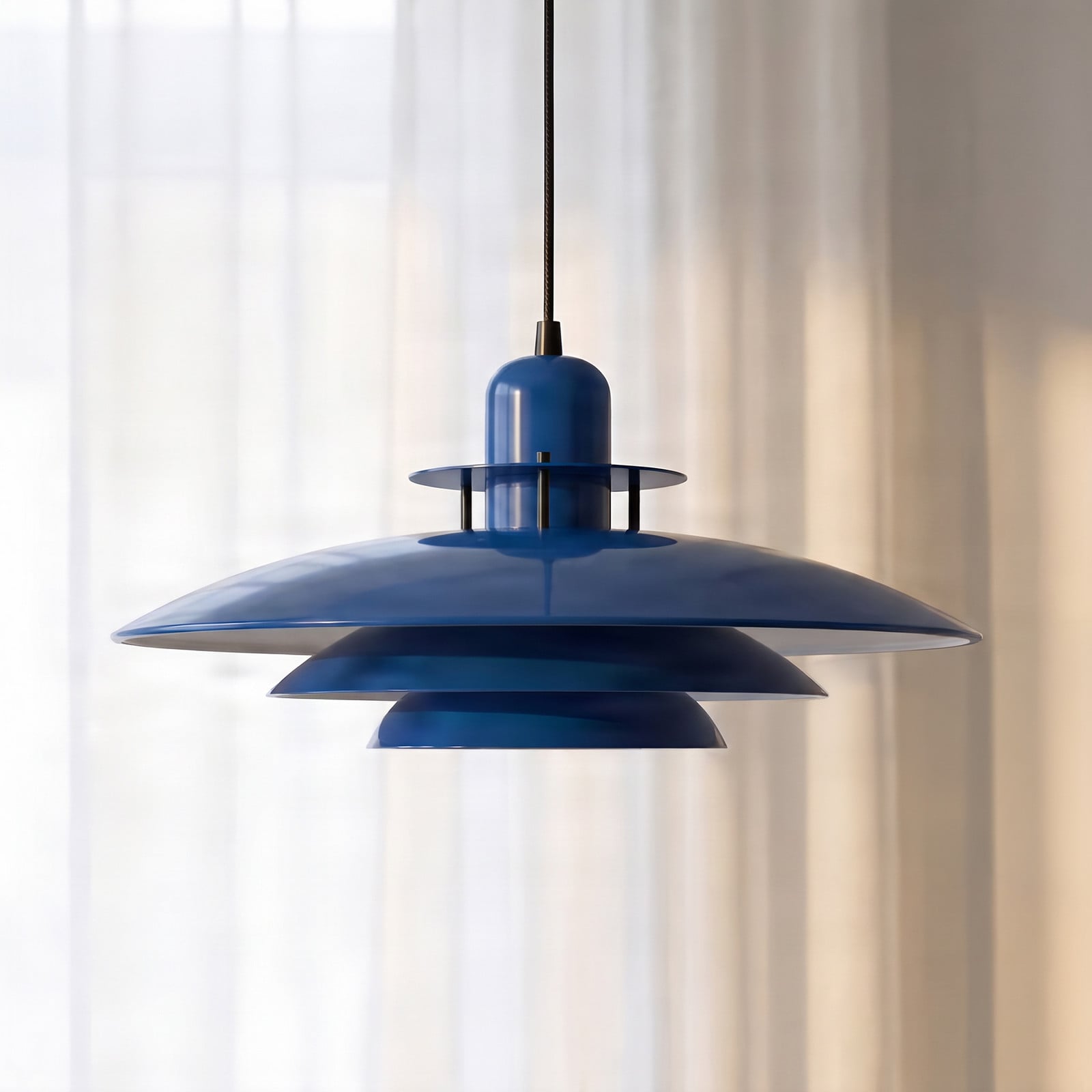 Primus I hengelampe, mørkeblå/svart, Ø 43 cm, metall – Belid - Kjøkken - Moderne - Med en lyskilde
