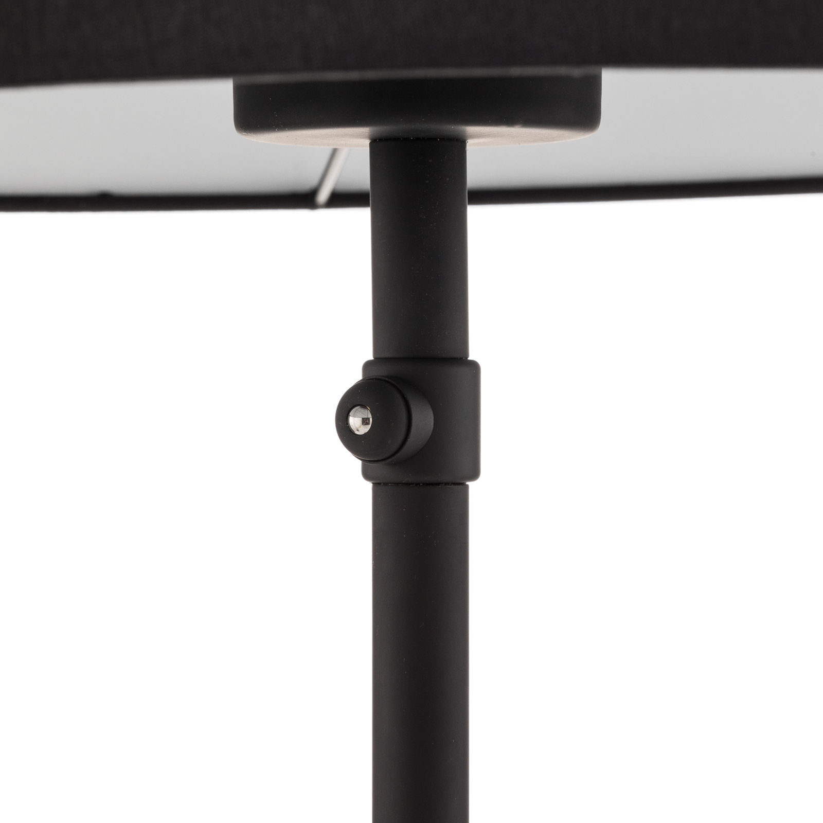 Rothfels Lemalian lampa stołowa z tkaniny, czarna
