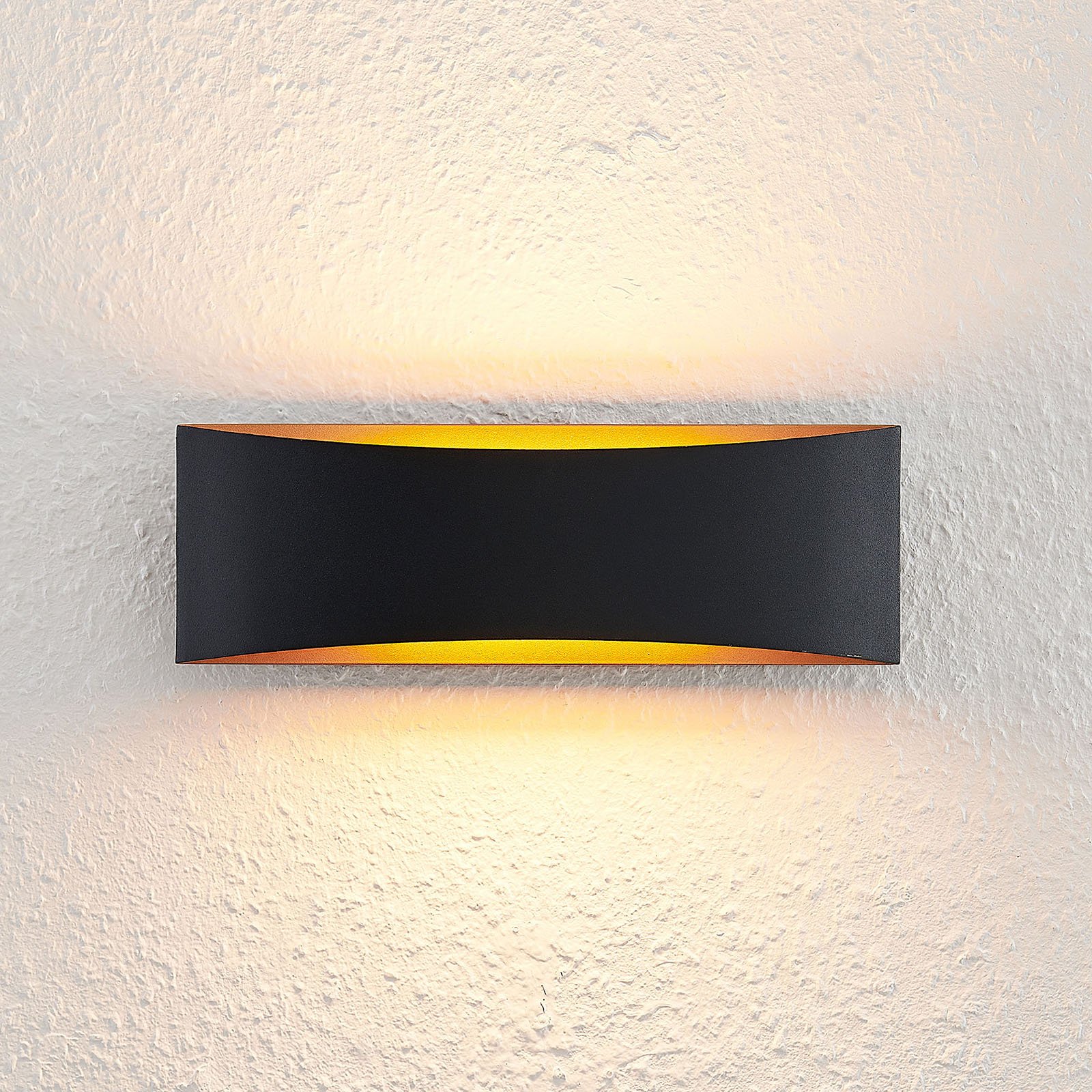 Danta Wandleuchte Black/Gold - Arcchio