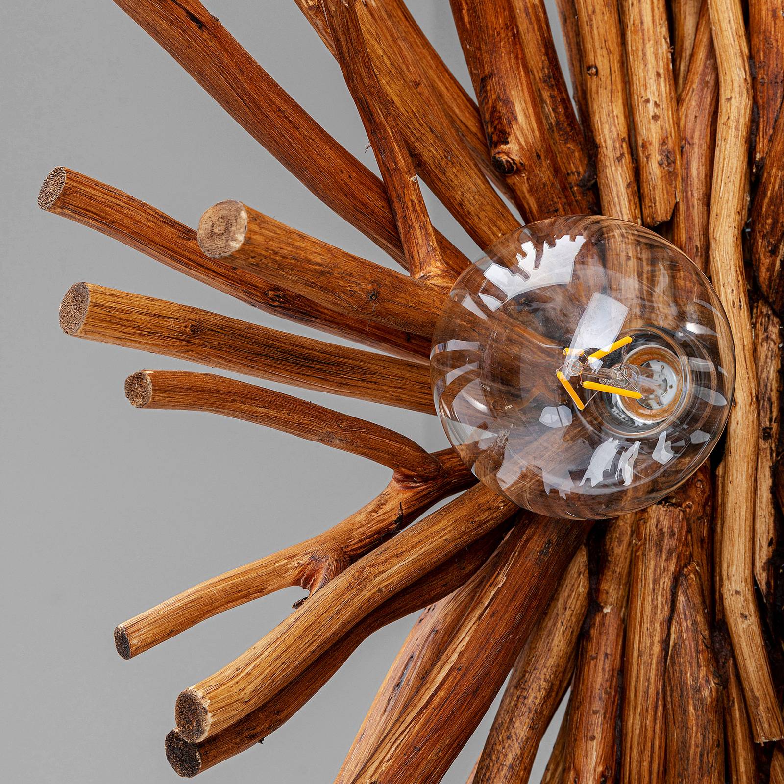 KARE Infinity lampadaire en bois de longan