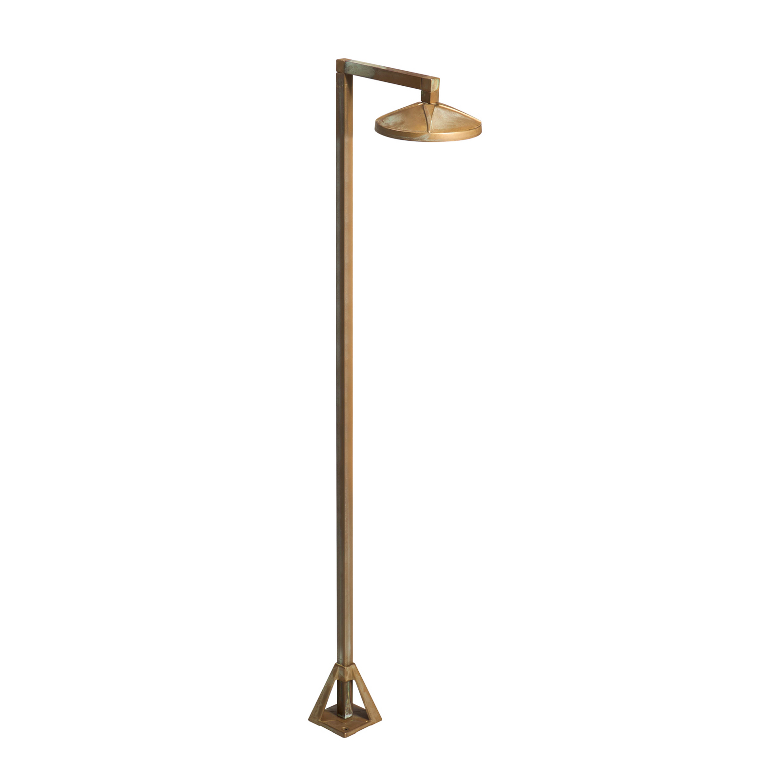 LED-Wegeleuchte Aura Disk, 100 cm x 19,5 cm, messing antik