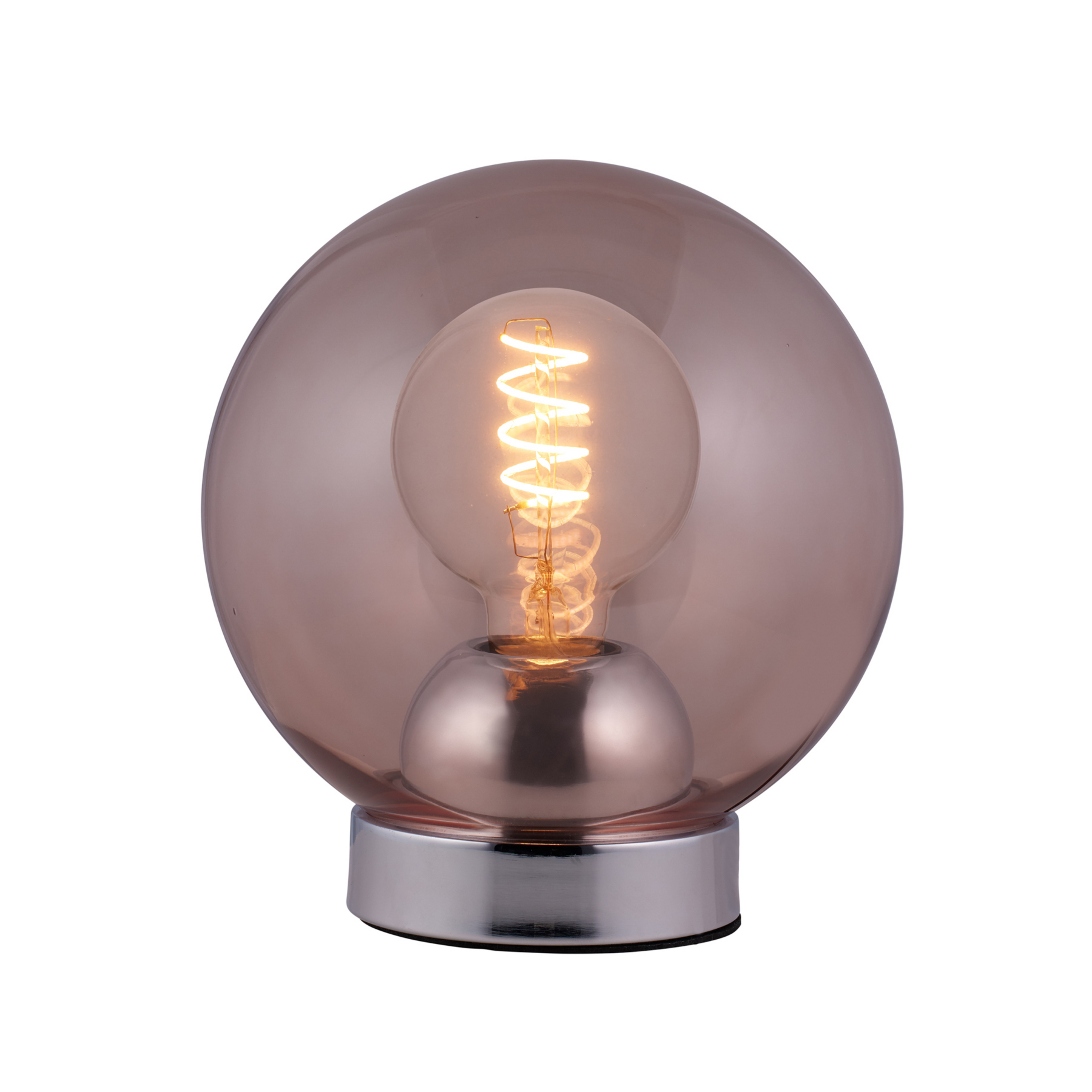 Lampe de table BUBBLES, rose, Ø 18 cm, verre, E27 - Halo Design