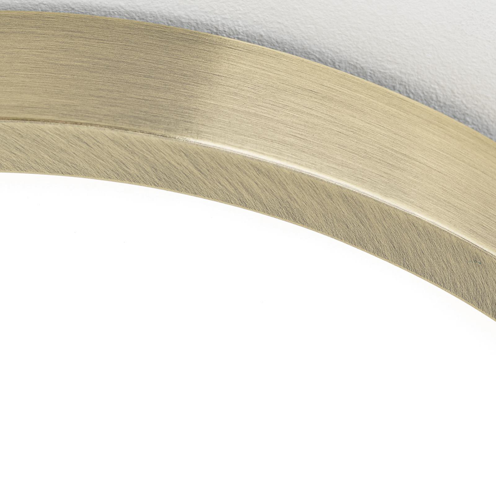 LED ceiling lamp Disc, antique brass colour, Ø 24 cm, CCT