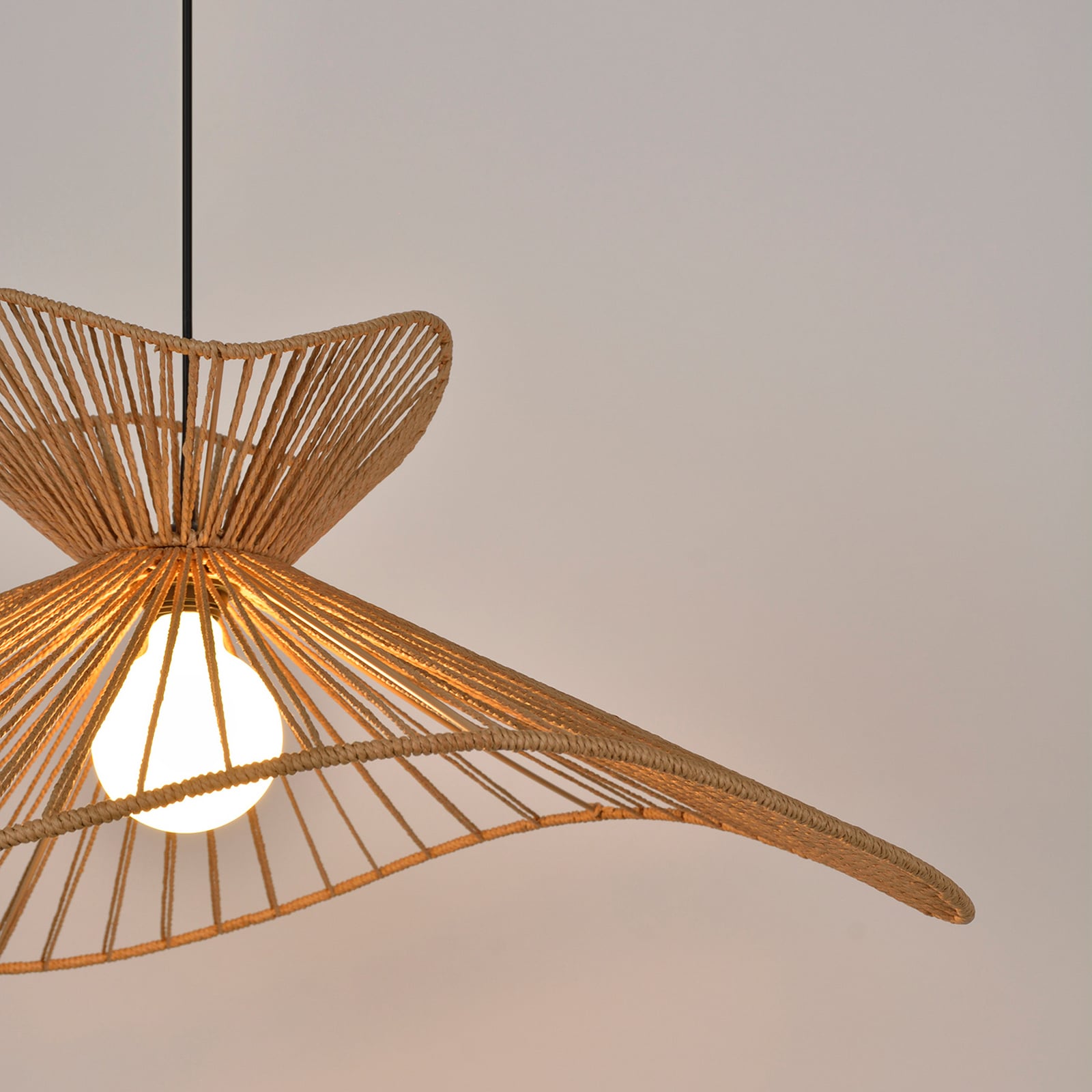 Suspension Sahara, couleur naturelle, hauteur 30 cm, papier