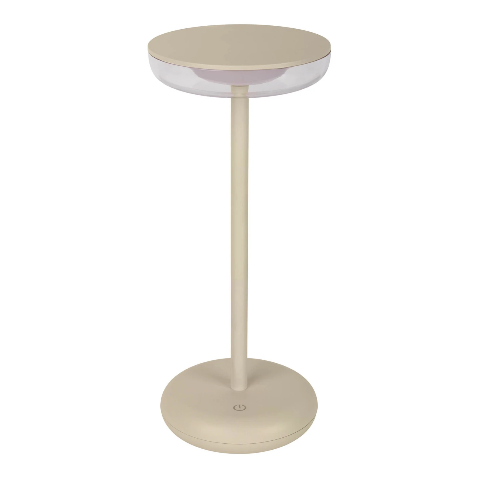 LED įkraunamas kiemo apšvietimas Pasi beige aukštis 26 cm metalinis
