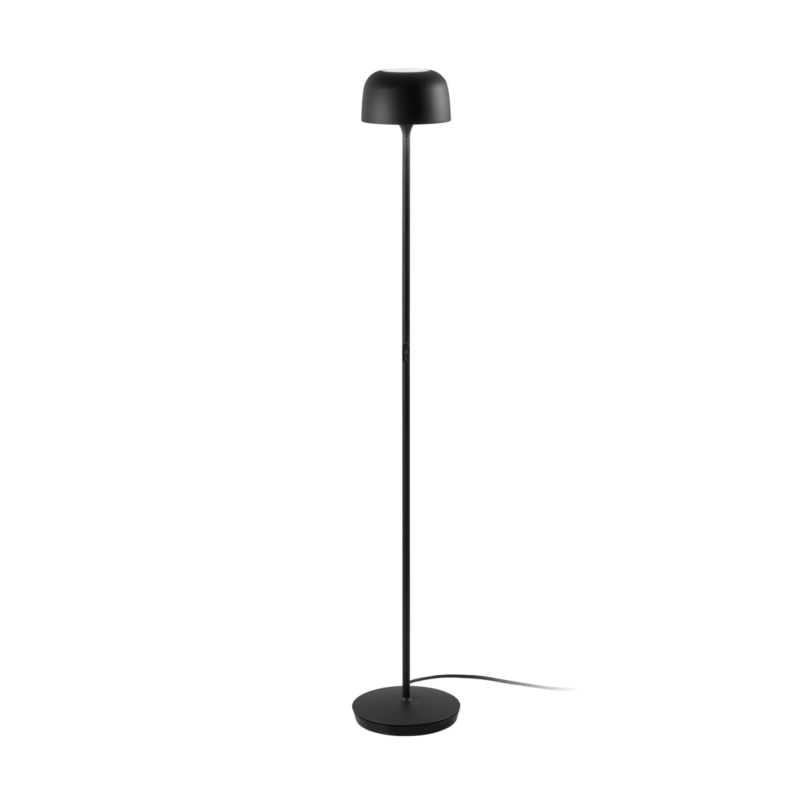 Bover lampe sur pied LED Bol P/130, noir mat, hauteur 130 cm