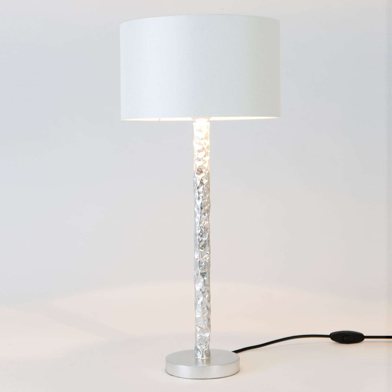 Cancelliere Rotonda table lamp white/silver 57 cm