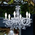 Drylight S6 app-controlled chandelier for outdoors