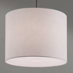 Hanging light Artak with a white fabric lampshade