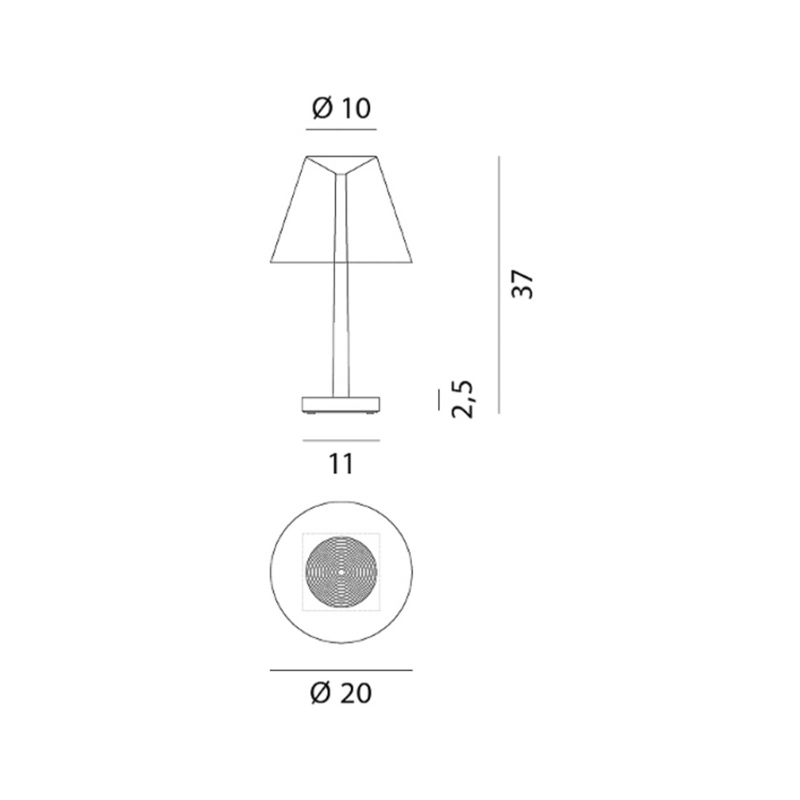 Rotaliana Rotaliana Dina T1 LED stolní lampa bílá/černá