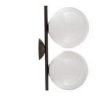 IC C/W1 Double Stropní Lampa/Nástěnné Svítidlo Black - Flos