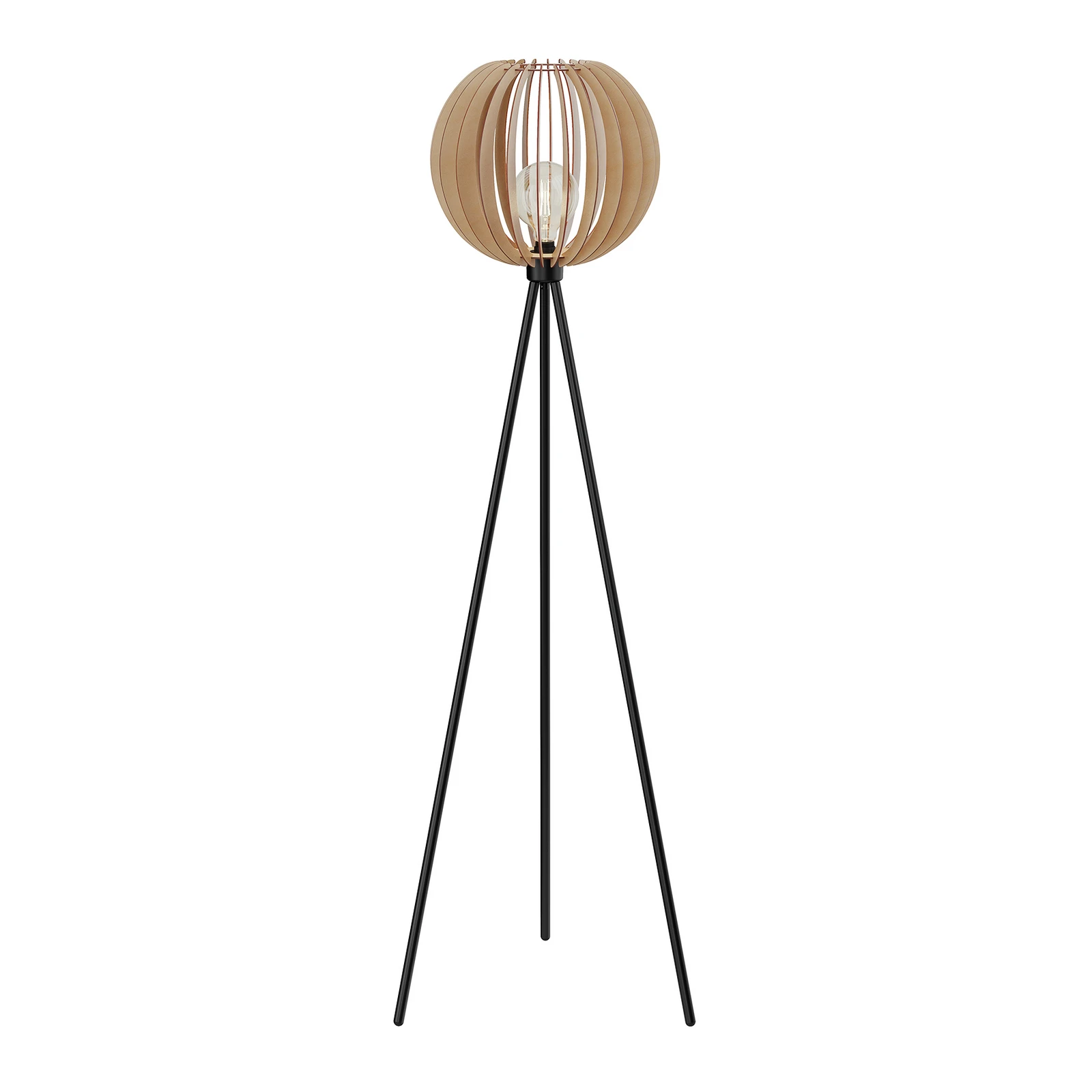 Envostar Clay podna lampa, metal/brezova šperploča