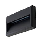 Weno LED En el exterior Aplique de Pared Negro - Lucande