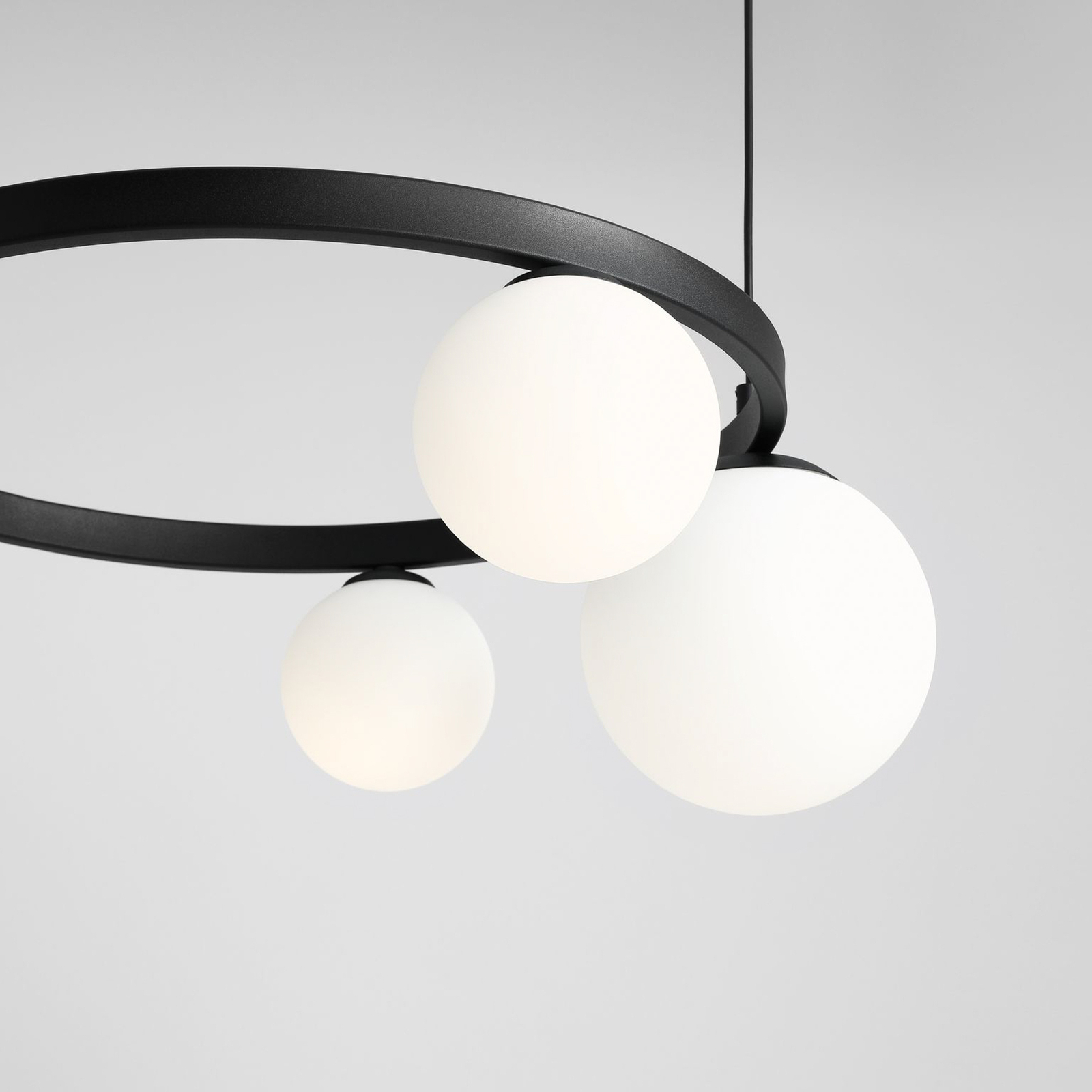 Hanglamp 1099L1_R, 4-lamps, zwart