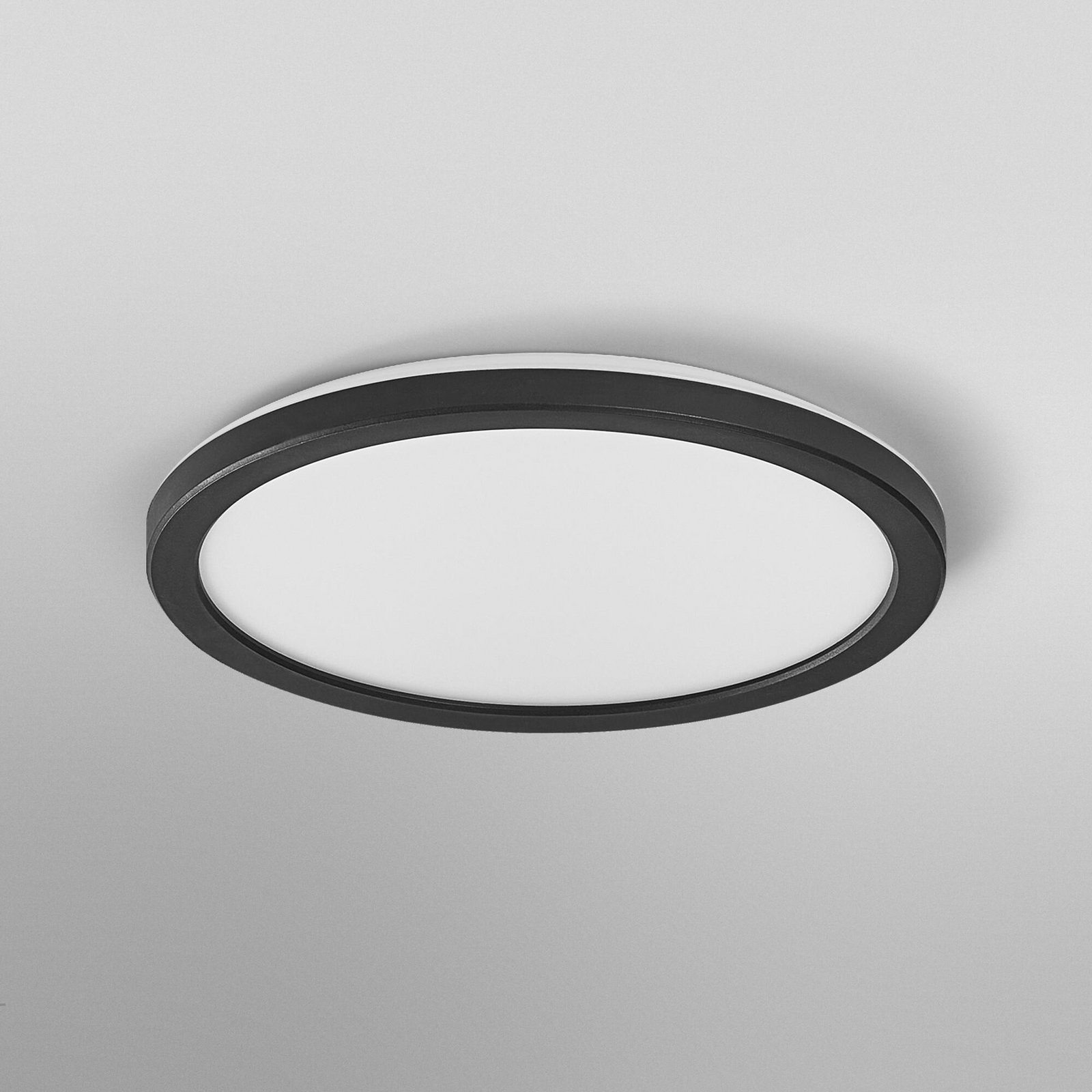 OSRAM LED-Deckenlampe ORBIS ULTRA SLIM, schwarz, Ø 24 cm dim