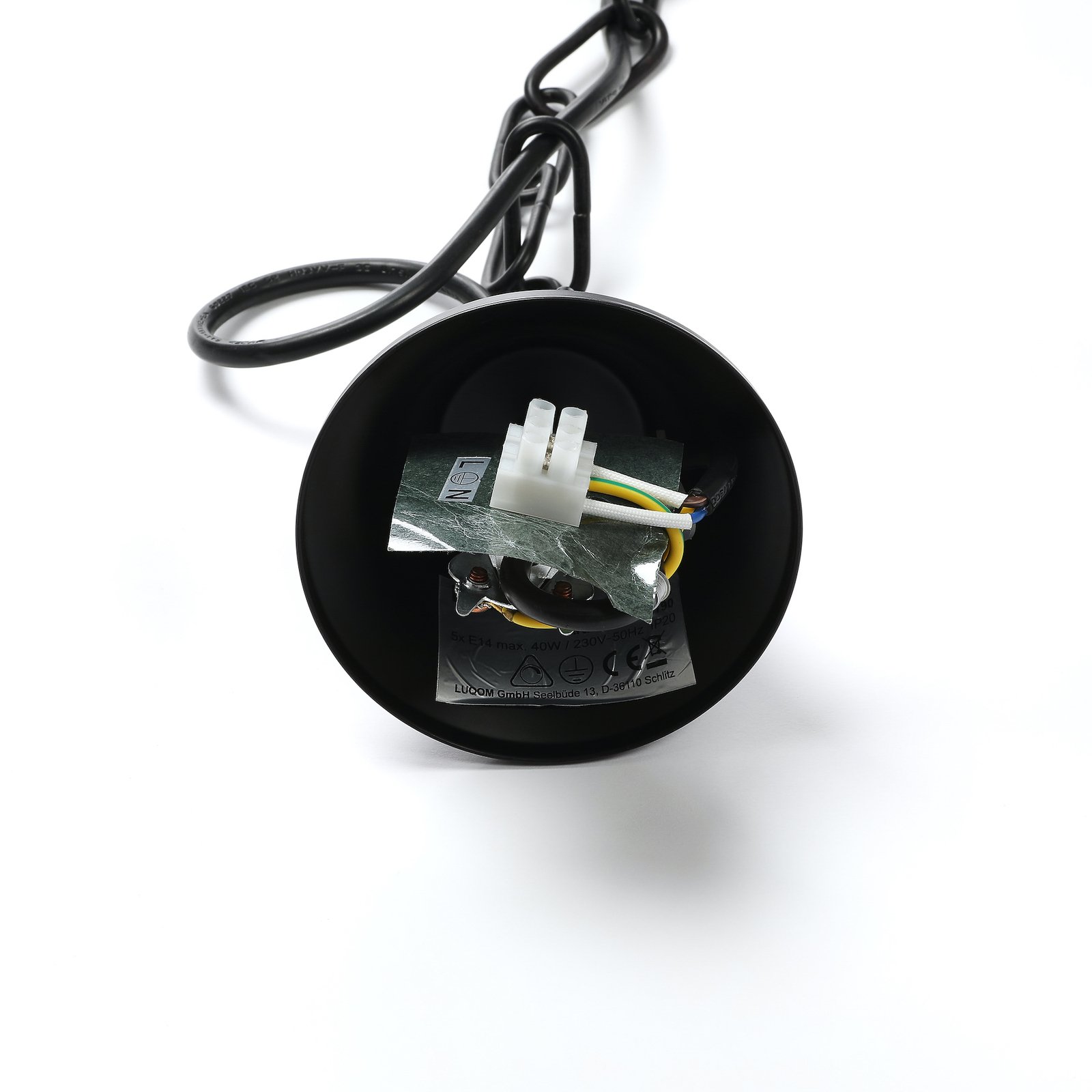 Lindby Scaleria lustr, 8žárovkový, hnědý