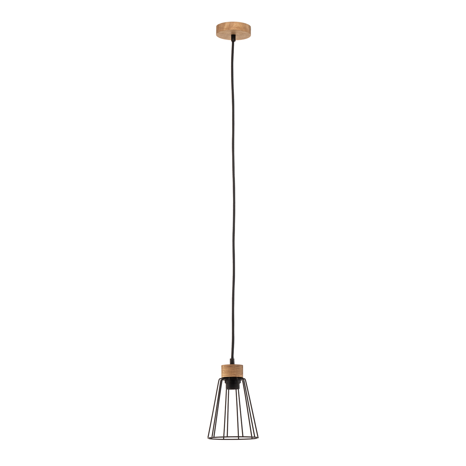 Envostar Dorvi hanging light, oiled oak, 1-bulb