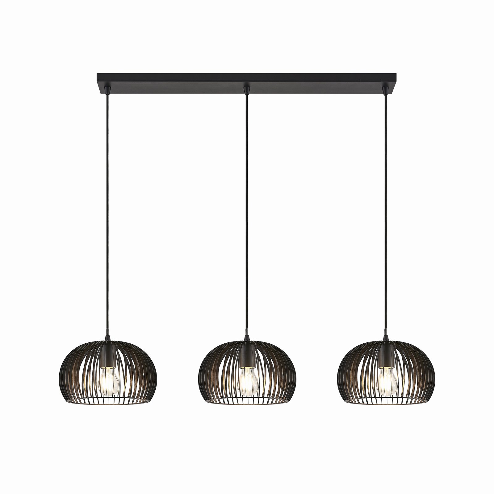 Jusra 3 Függőlámpa Black - Lindby