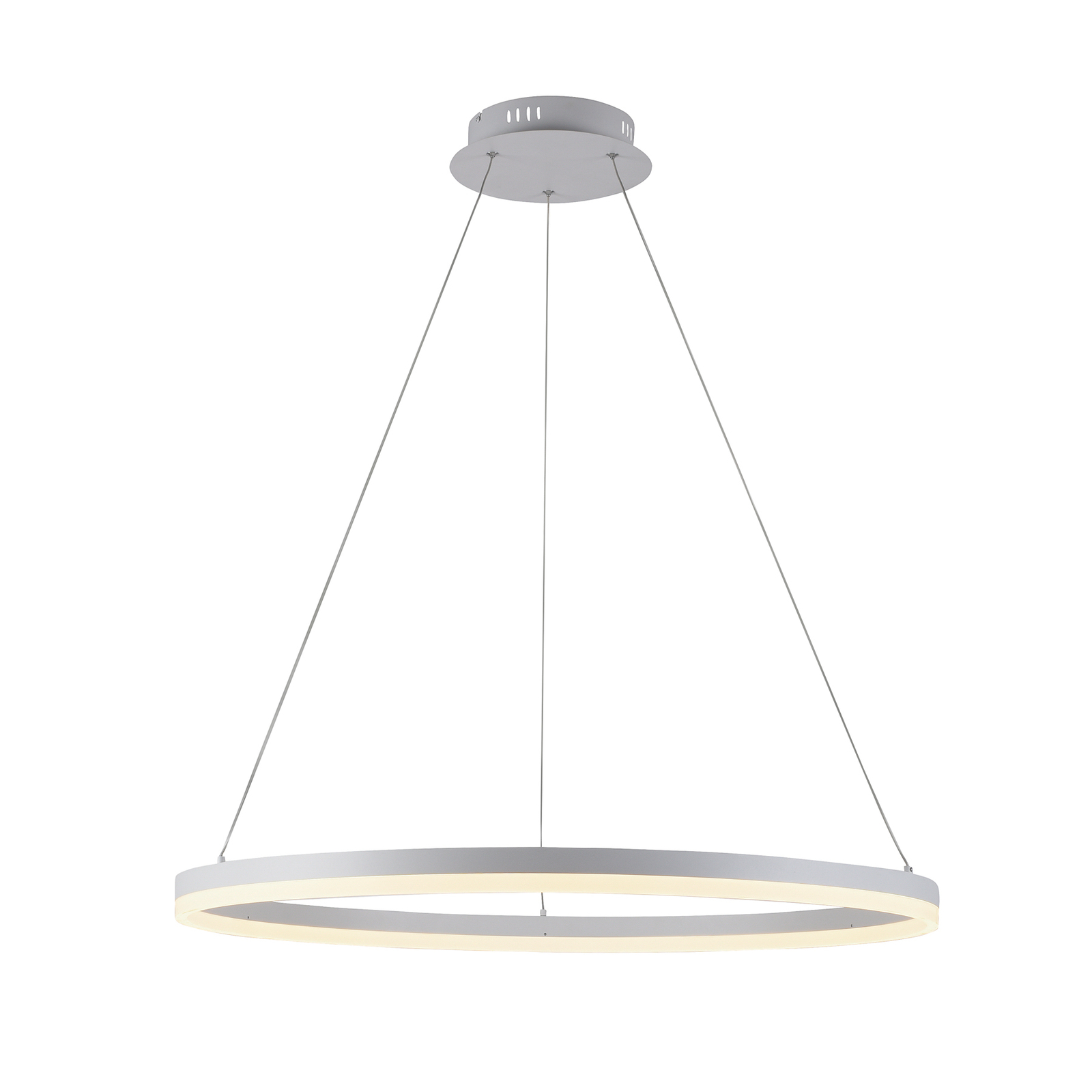 LED-Hängeleuchte Titus, rund, Ø 80 cm, weiß