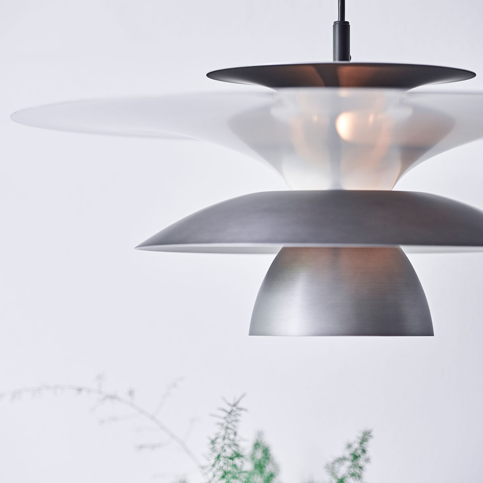 LED pendellampa Picasso 1 lampa, Ø 38 cm | Lamp24.se LED pendellampa Picasso 1 lampa Ø 38 cm oxidbrun