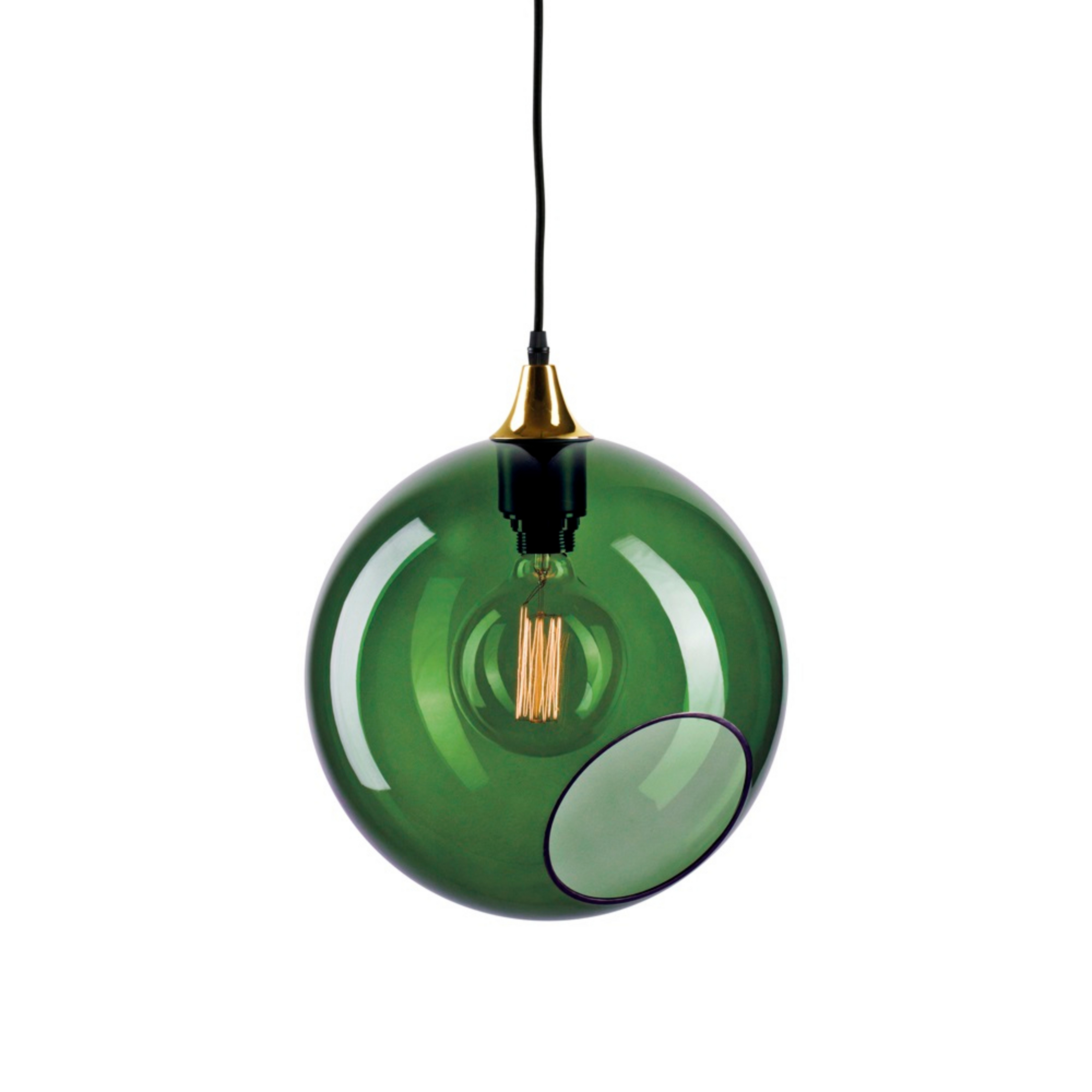 Ballroom XL Suspension Couleur Armée avec Socle Or - Design by Us