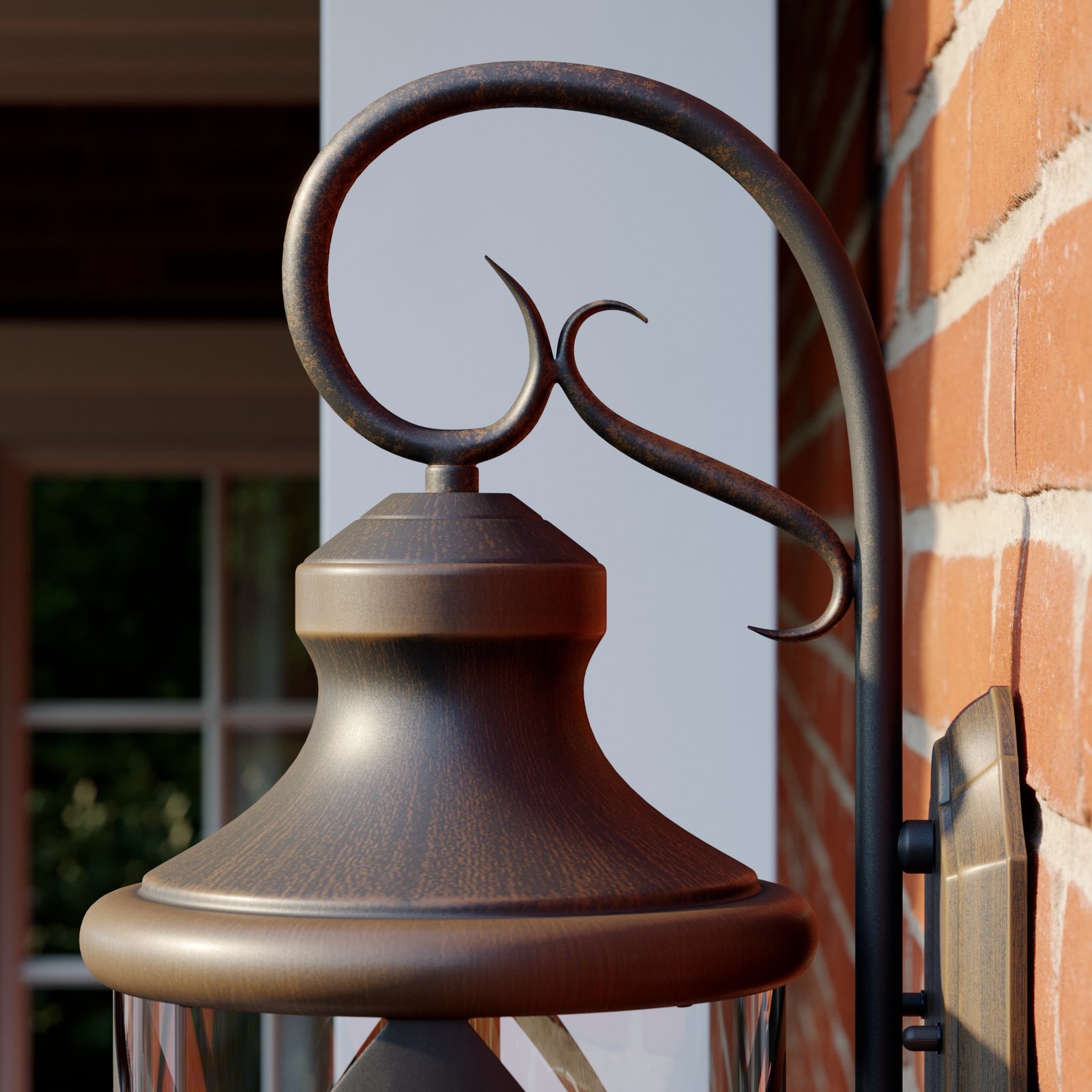 Marcellino Outdoor Wall Lamp IP23 Rust - Lucande