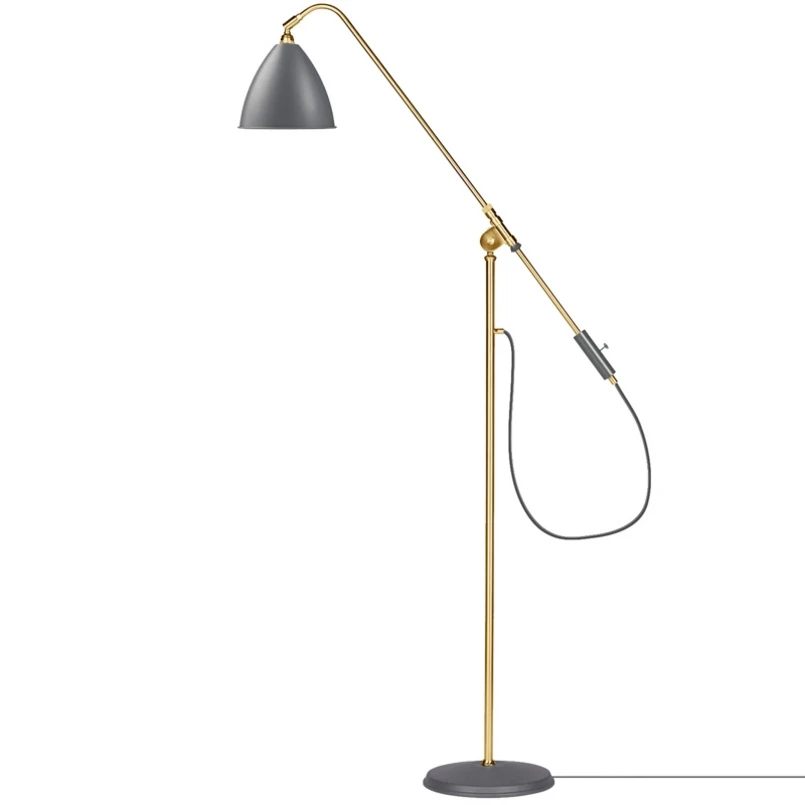 GUBI – Bestlite BL4 Stehleuchte Ø21 Messing/Grau