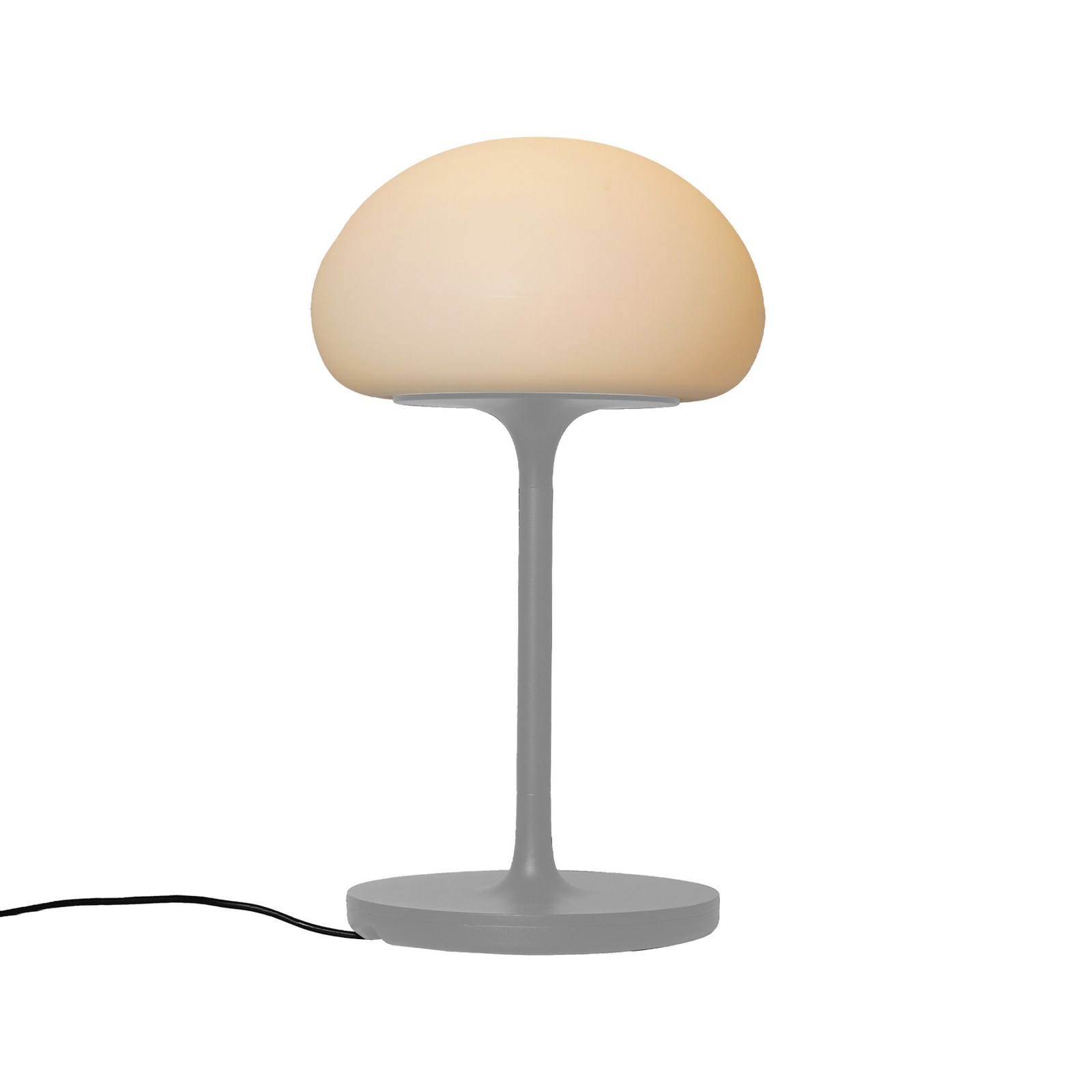 Sponge on a Stick table lamp with a battery grey