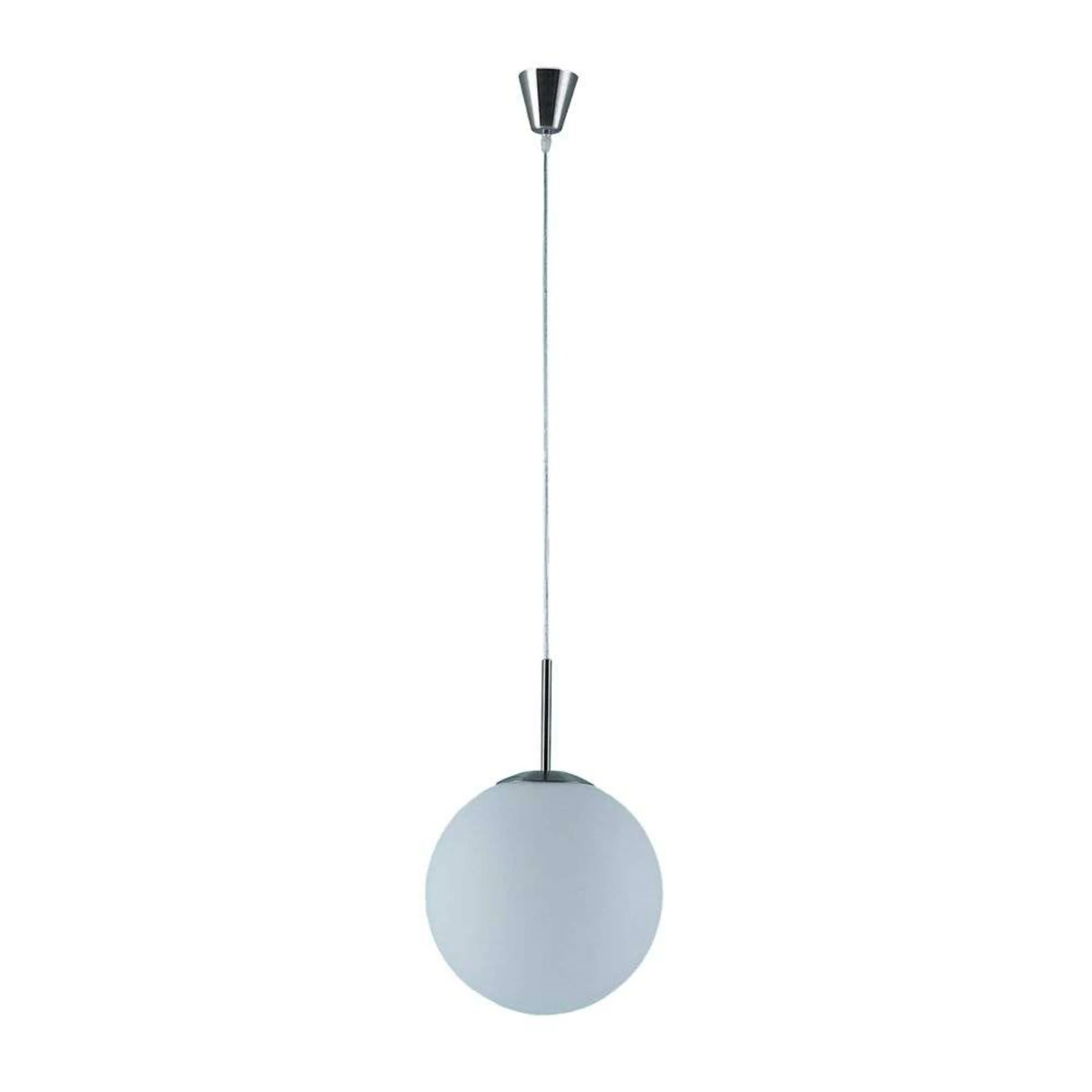 Lindby κρεμαστό φωτιστικό Marike, Ø 30 cm, λευκό, γυαλί, σφαίρα, E27