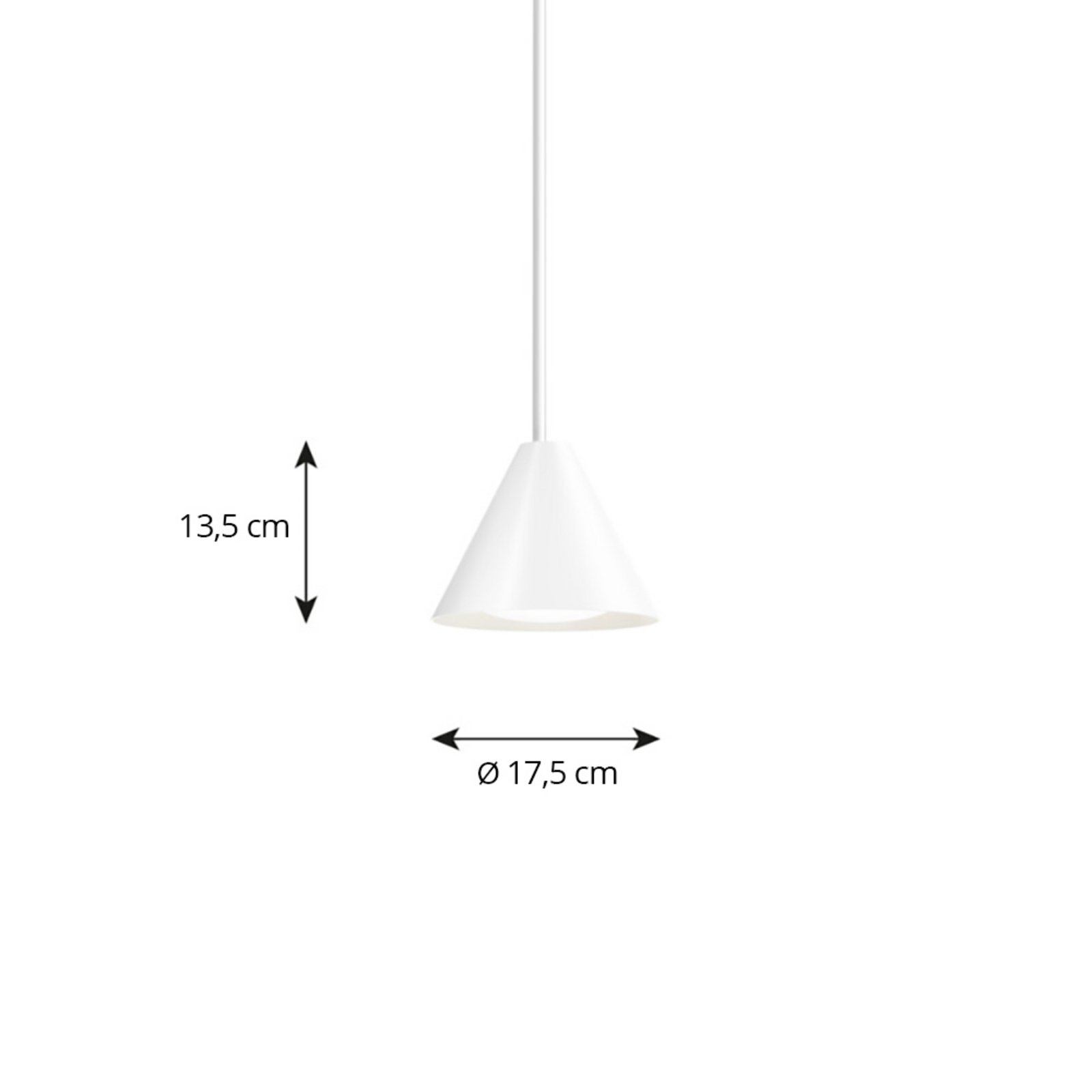 Keglen 175 LED Pendant White - Louis Poulsen Keglen 175 LED Pendant White - Louis Poulsen