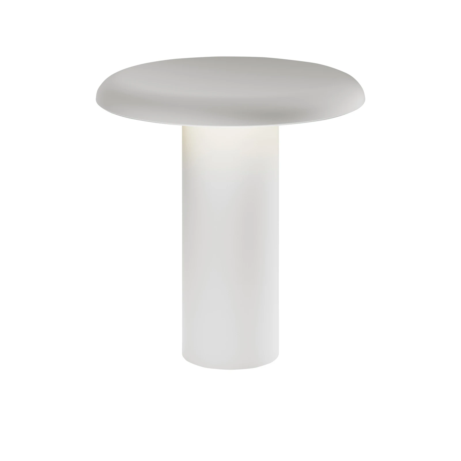 Stolná LED lampa Artemide Takku s dobíjacou batériou, biela