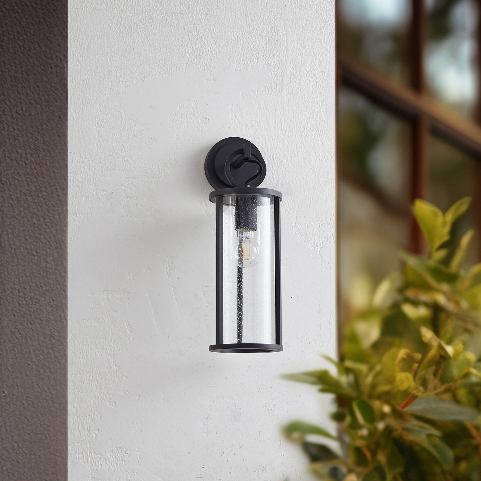 Lucande outdoor wall light Emmeline, bubbles, aluminium, height 45cm