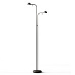 Vibia Pin 1665 LED-lattiavalaisin, 125 cm, musta