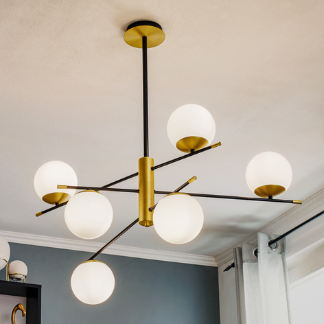Lampa wisząca Nostalgia, 6-punktowa