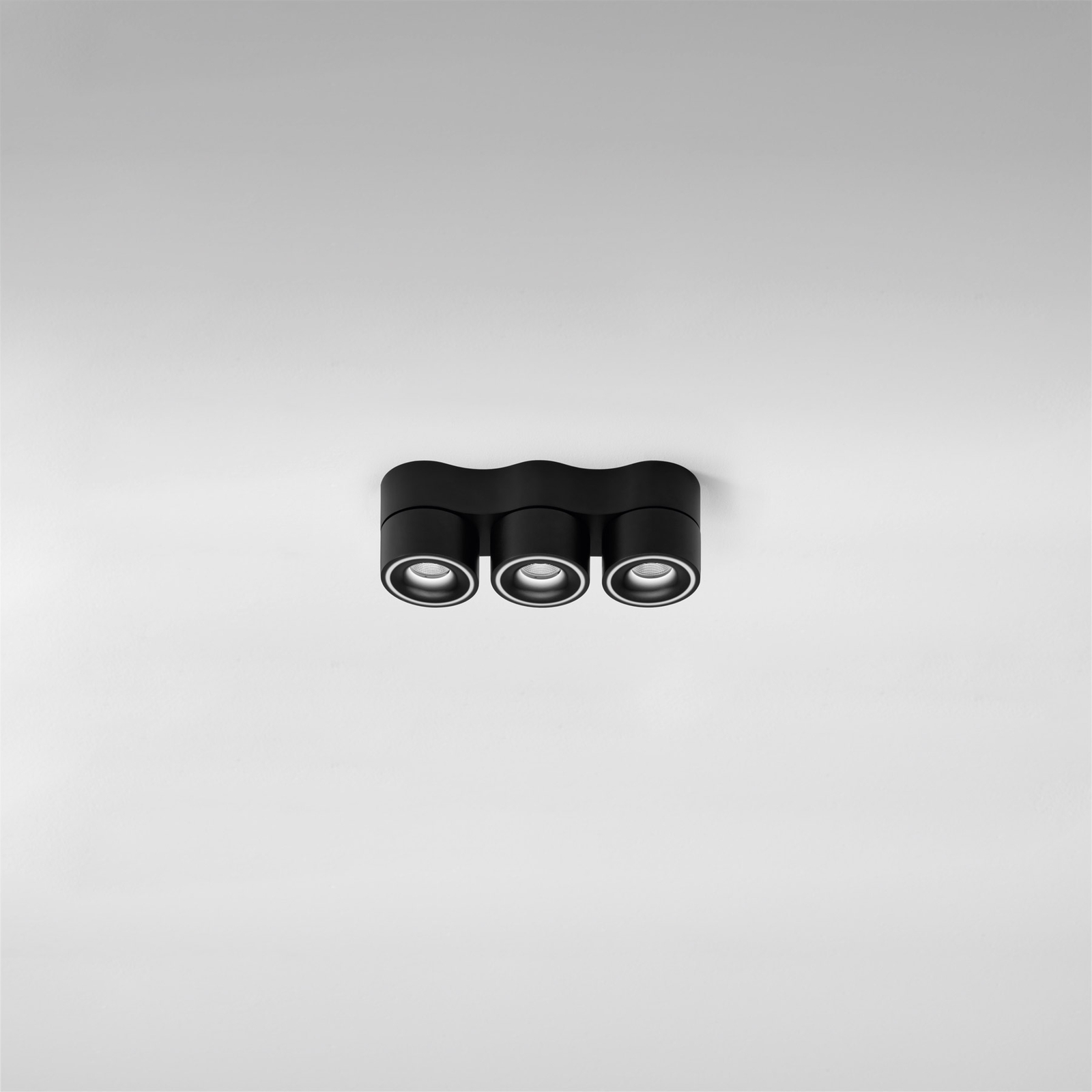 Egger Clippo Trio LED-spot, svart, dimbar